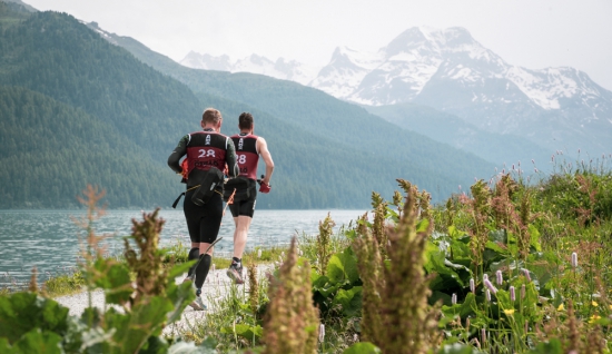 An alpine setting at Otillo Engadin in Switzerland