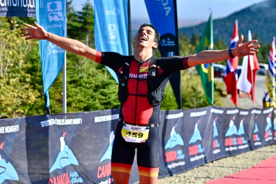 The finish line at Canada Man/Woman Xtri