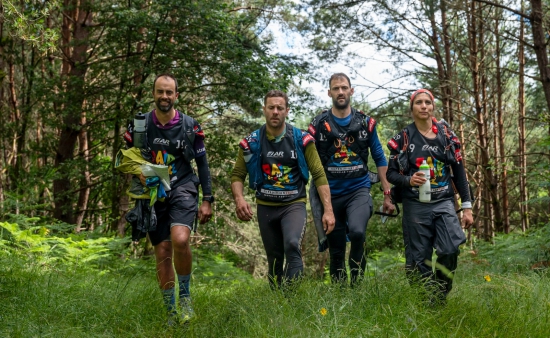 Team Trufflehunters (RSA) on the way to the finish line at Raid in France