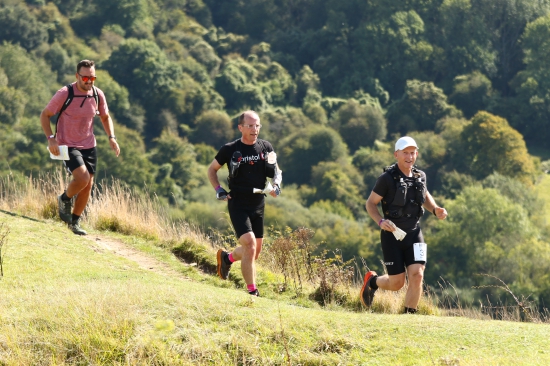 The climb to Haresfield Beacon at Questars in the Cotswolds