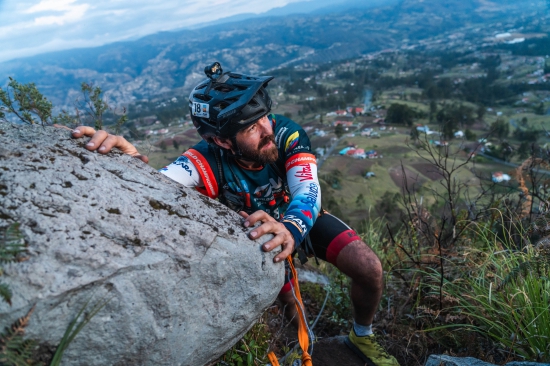 Climbing on the final stage at ARWC 2024